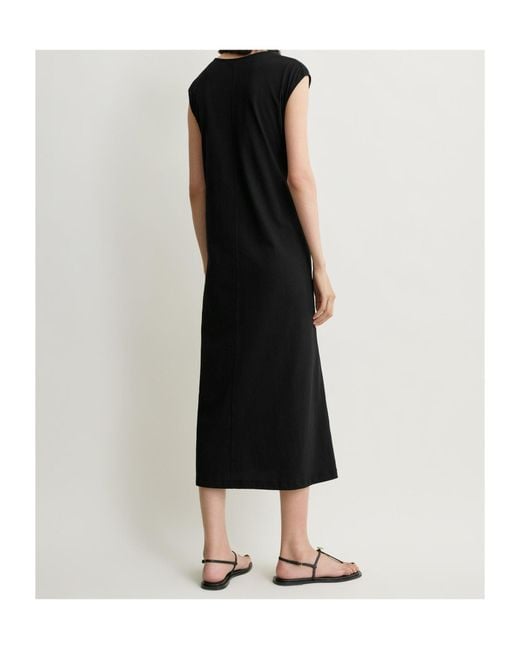 Totême  Black Totême Tie-Waist Jersey Dress