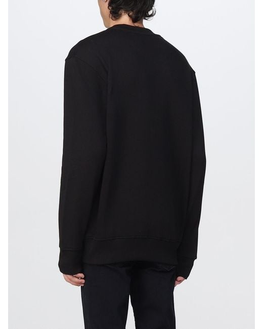 Versace Jeans Black Round-Necked Logo Sweater for men