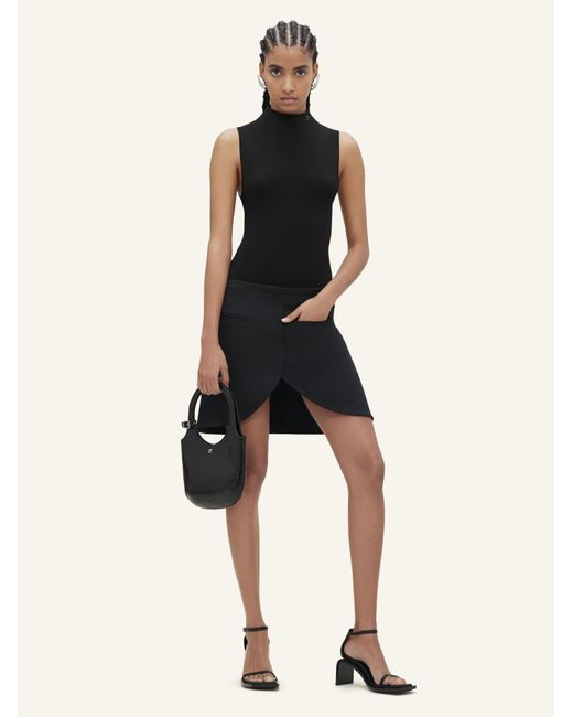 Courreges Black Sleeveless Bodysuit