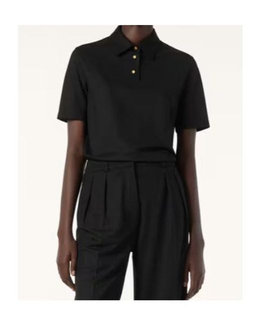 Loro Piana Black Colmegna Wool Polo T-Shirt