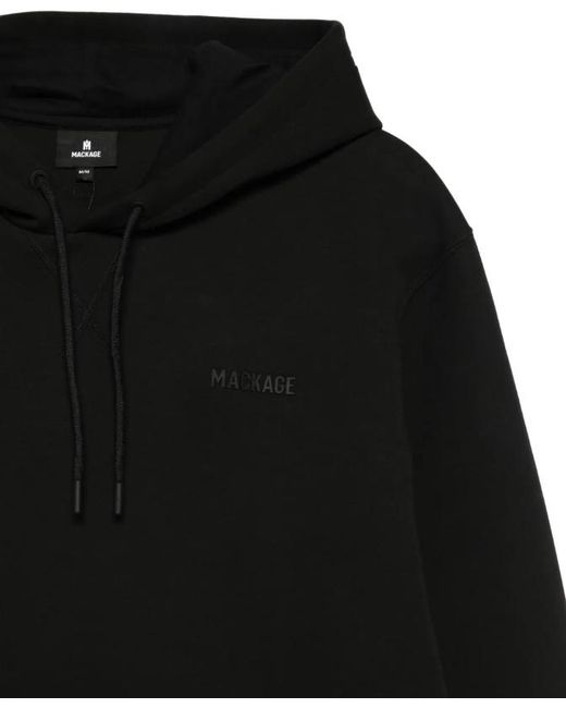 Mackage Black Logo-Print Hoodie for men
