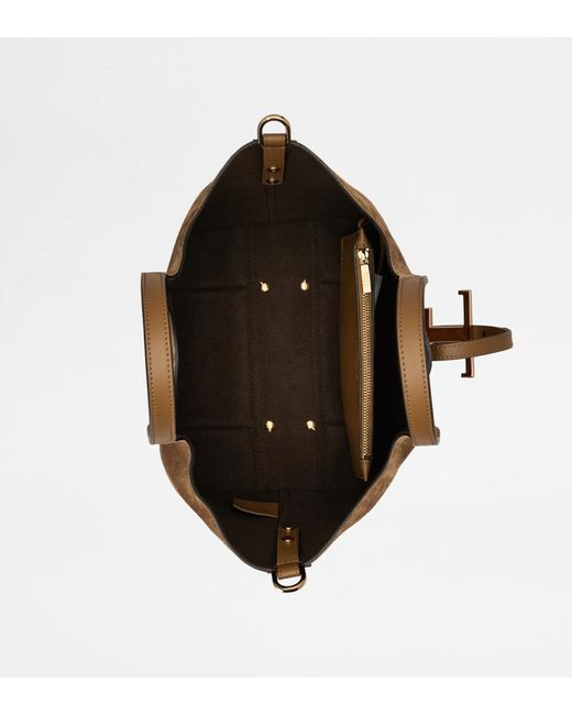 Tod's Brown Double-Handle Shoulder Bag
