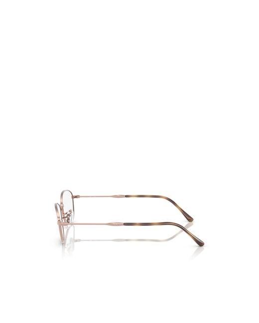 Ray-Ban White Geometrically Framed Flat Mirror