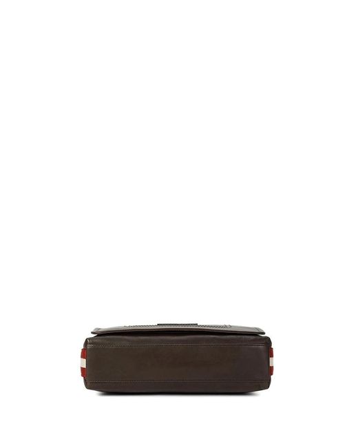 Bally Black Logo Shoulder Bag for men