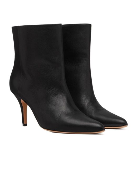 MM6 by Maison Martin Margiela Black Architype Heeled Ankle Boots