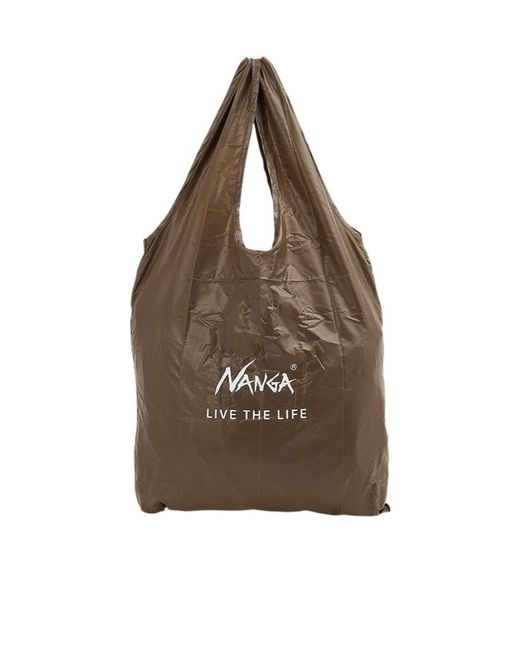NANGA Brown Foldable Handbag for men