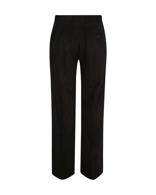 Balenciaga Black Pleat Tailored Trousers for men