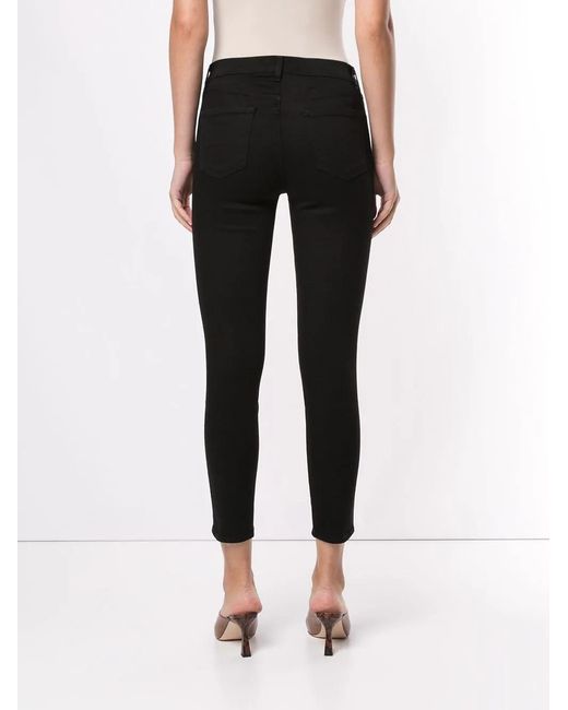 J Brand Black Riveted Skinny Jeans