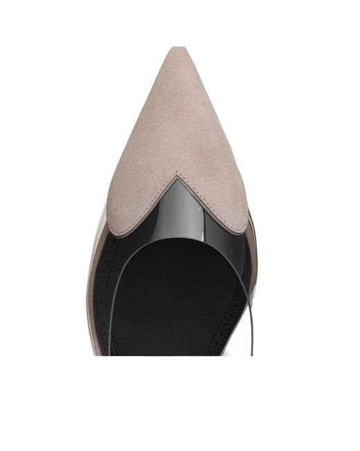Alaïa White Flat Slingbacks Le Cœur