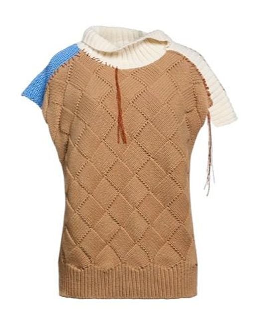 Marni Natural Short Sleeves And High Collars
