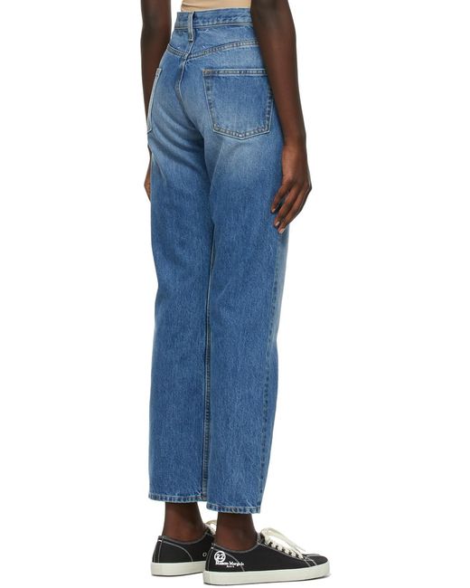 Maison Margiela Blue Faded Straight-Leg Jeans