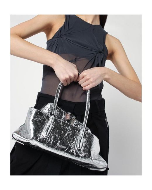 The Attico Metallic The La Passeggiata Small Top Handle Bag