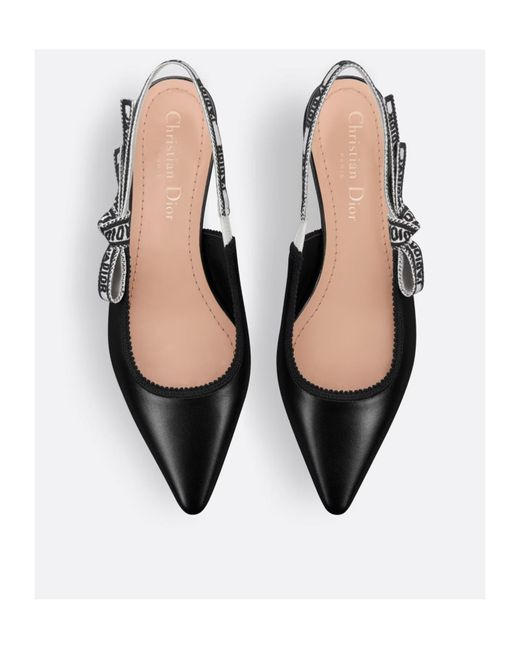 Dior Black J'A Slingback Flat