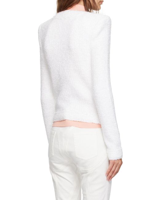Balmain White Tweed Jackets