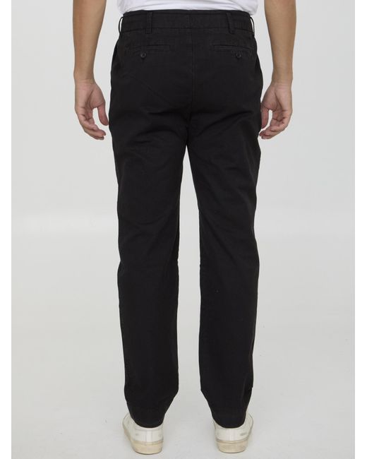 James Perse Black Rigid Canvas Pants for men
