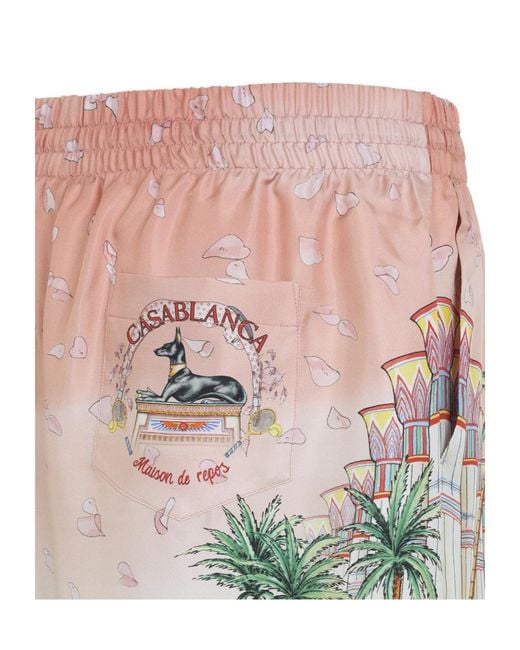 Casablanca Multicolor Ethereal Printed Shorts for men