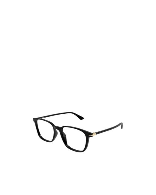 Montblanc White Eyewear Square Frame Glasses for men