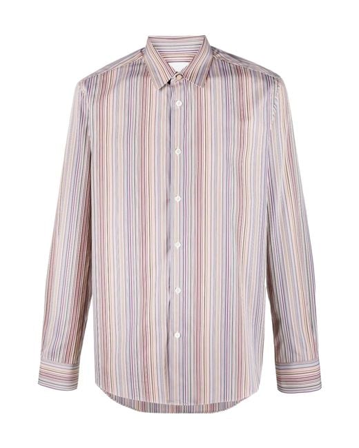 Paul Smith Purple Long Sleeve Shirt for men