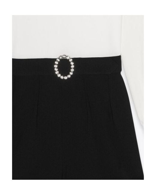 Saint Laurent White High Waist Backless Playsuit