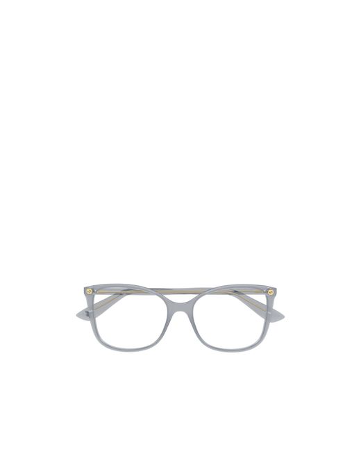 Gucci White Eyewear Square Frame Glasses