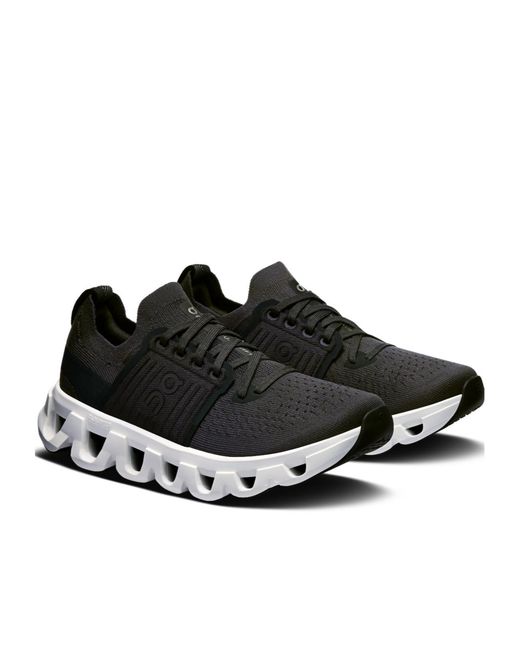 On Shoes Black Cloudswift 4 Lace-Up Sneakers