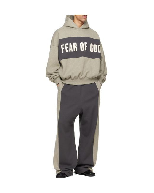 Fear Of God Gray Paneled Lounge Sweatpants for men