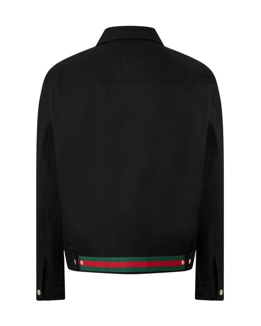 Gucci Black Cotton Jacket for men