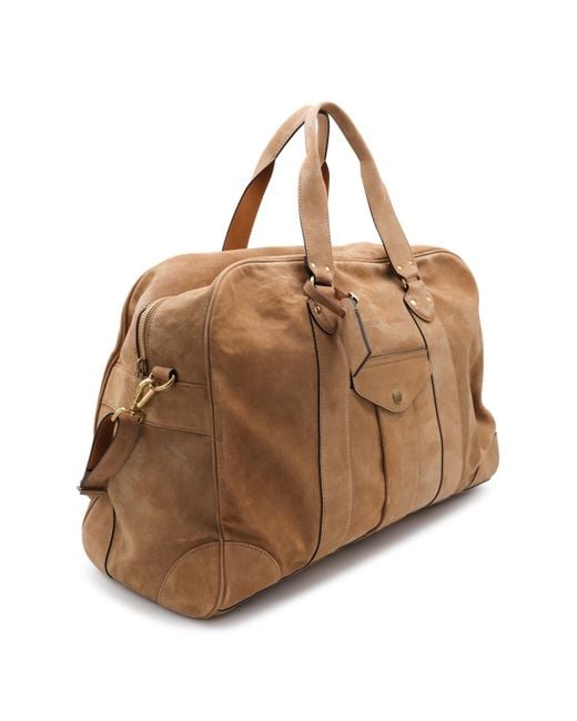 Brunello Cucinelli Brown Zip-Up Weekend Bag for men