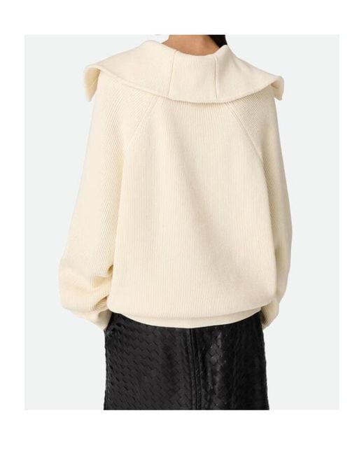 Bottega Veneta Natural Long Sleeved Knitted Cardigan