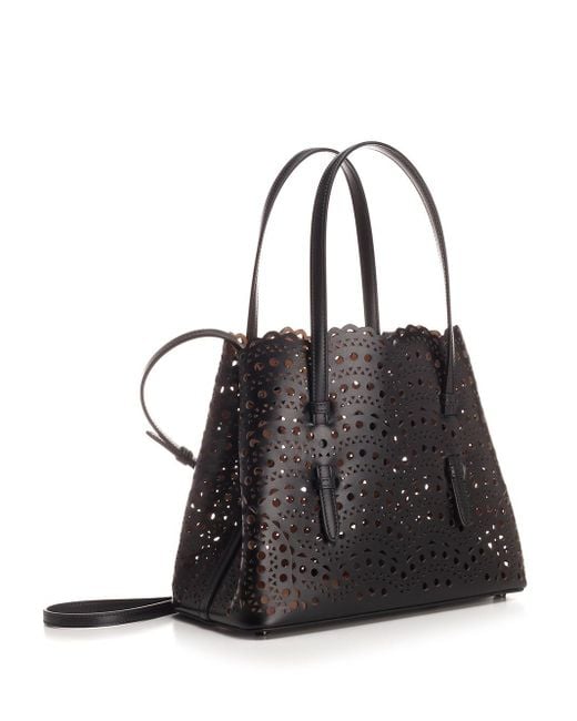 Alaïa Black Alaïa Small Mina 25 Bag