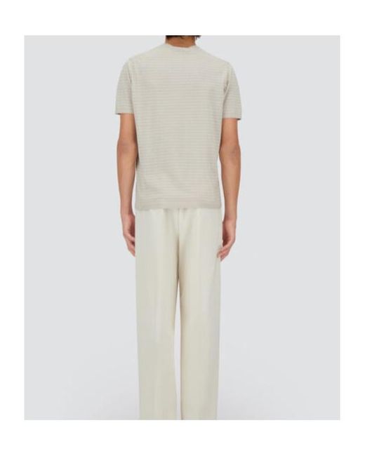 Herno White Striped T-Shirt for men