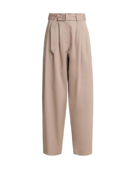 Magda Butrym Natural Relaxed Fit Cotton Blend Pants