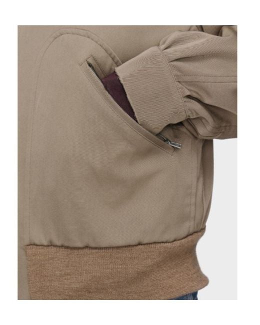Maison Margiela Natural Zip-Up Bomber Jacket