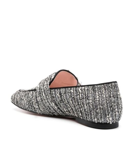 Roger Vivier White Round-Headed Loafers