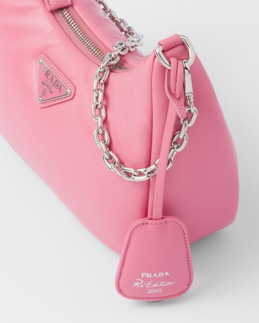 Prada Pink Padded Nappa-Leather Re-Edition Shoulder Bag