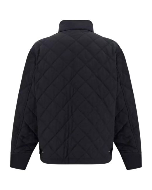 Burberry Black Long Sleeved Zipped Quilted Jacket for men