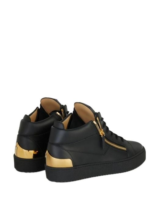 Giuseppe Zanotti Black High-Top Skate Shoes for men
