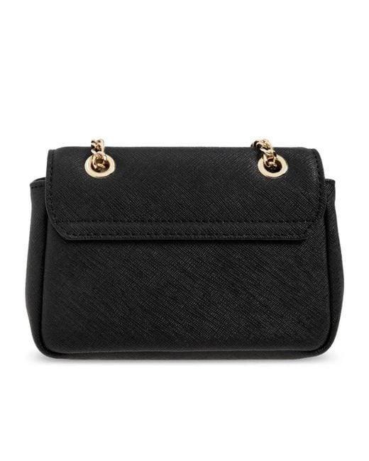 Vivienne Westwood Black Victoria Leather Shoulder Bag