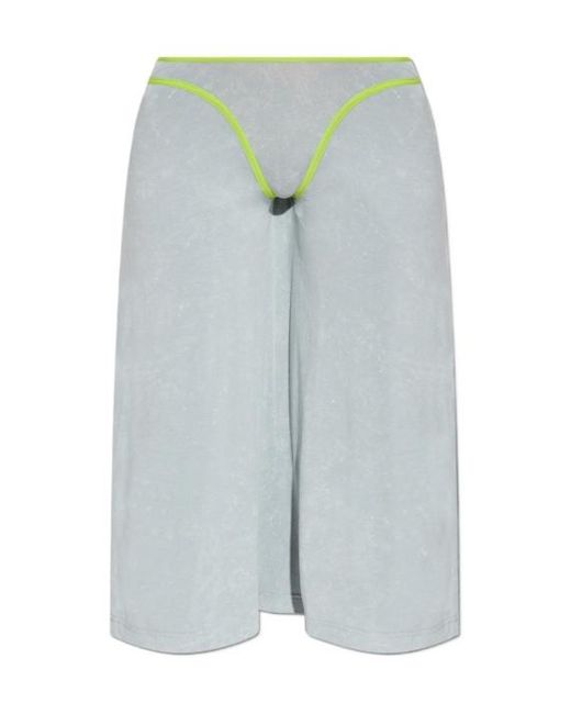 DIESEL Blue O-Fine Low-Rise Skirt