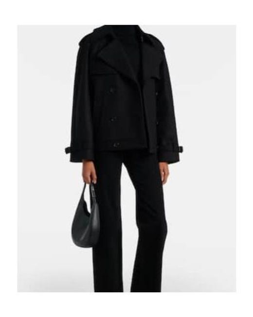 Nili Lotan Black Double-Breasted Coat