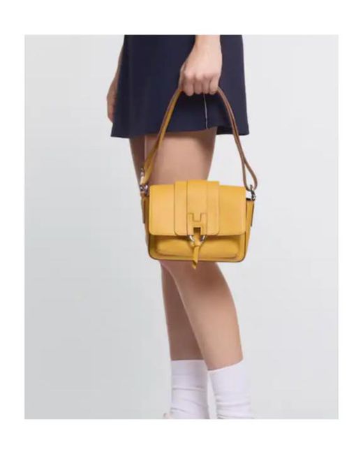 Hogan Yellow Trend Flap Bag