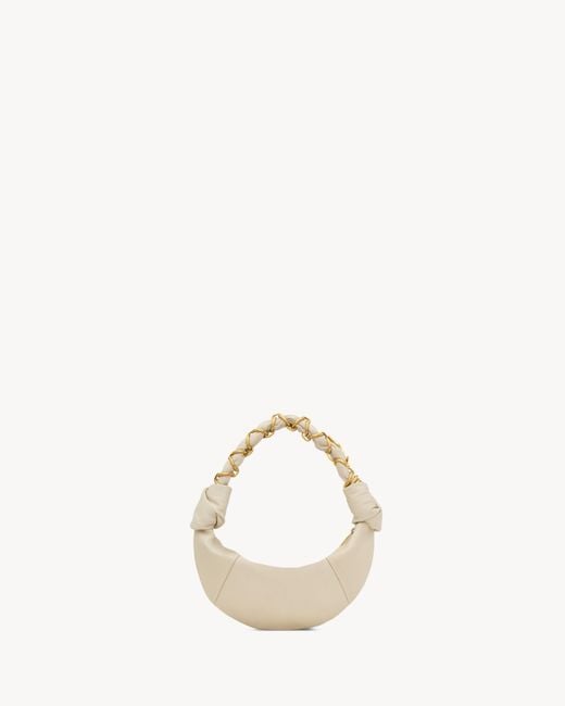 Saint Laurent White Amalia Mini Shoulder Bag