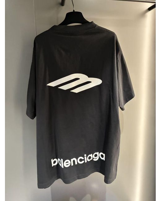 Balenciaga Black Oversized Tshirt for men
