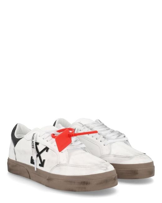Off-White c/o Virgil Abloh White Logo Patch Lace-Up Sneakers for men