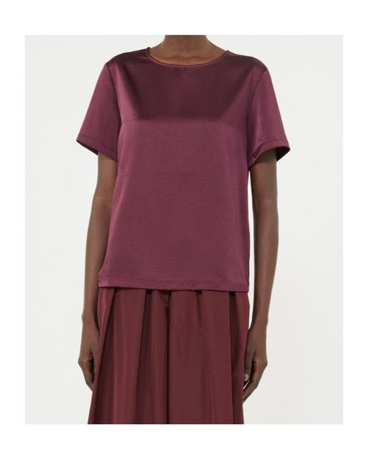 Weekend by Maxmara Purple Straight-Fit T-Shirt