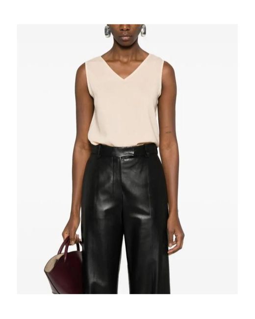 Fabiana Filippi Natural V-Neck Vest