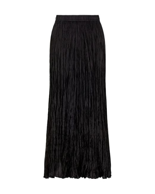 P.A.R.O.S.H. Black Silk Maxi Skirt