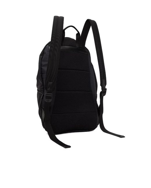 Moncler Black Makaio Logo Patch Zip-Up Backpack for men