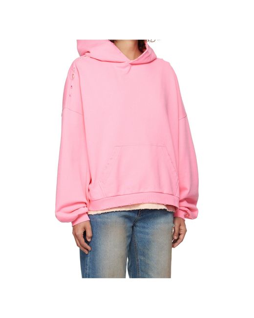 we11done Red Graphic Printed Hoodie