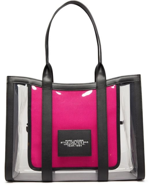Marc Jacobs Black The Clear Large Tote Bag